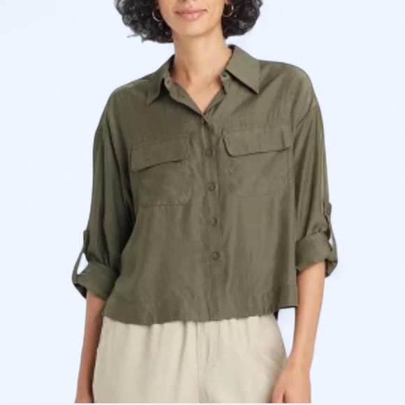 A New Day Cropped Utility Shirt – M - Picture 4 of 4